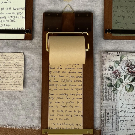 Vintage Clip Memo Pad - Menu/Receipt Organizer & Wall Decor